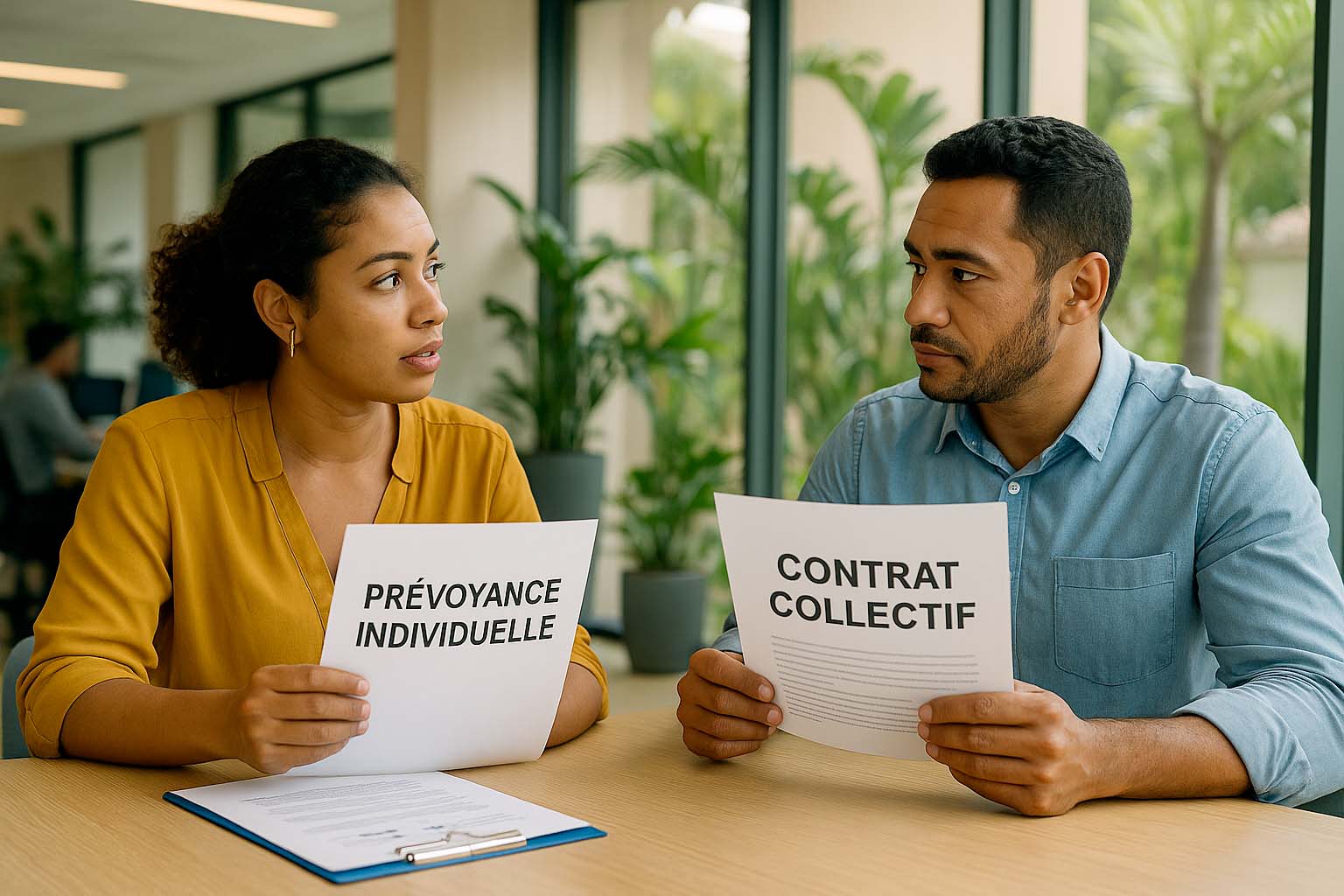 Comparaison entre prévoyance collective et individuelle dans une entreprise à La Réunion